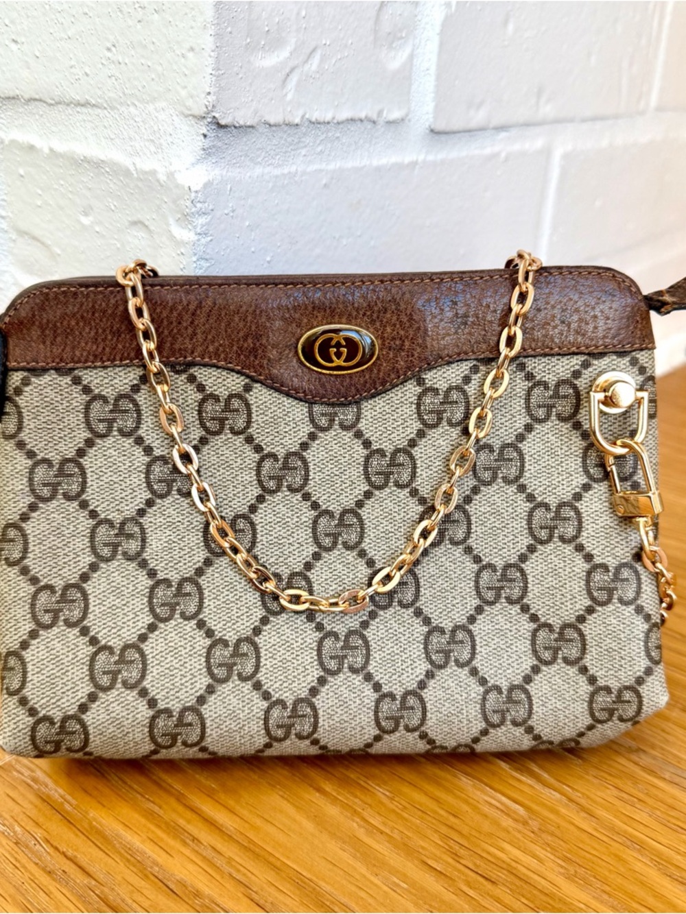 Gucci Authentic Vintage GG Supreme Mini Pouch / Shoulder Bag